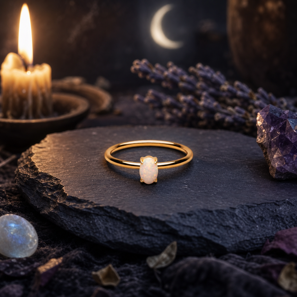 Oval Opal Ring