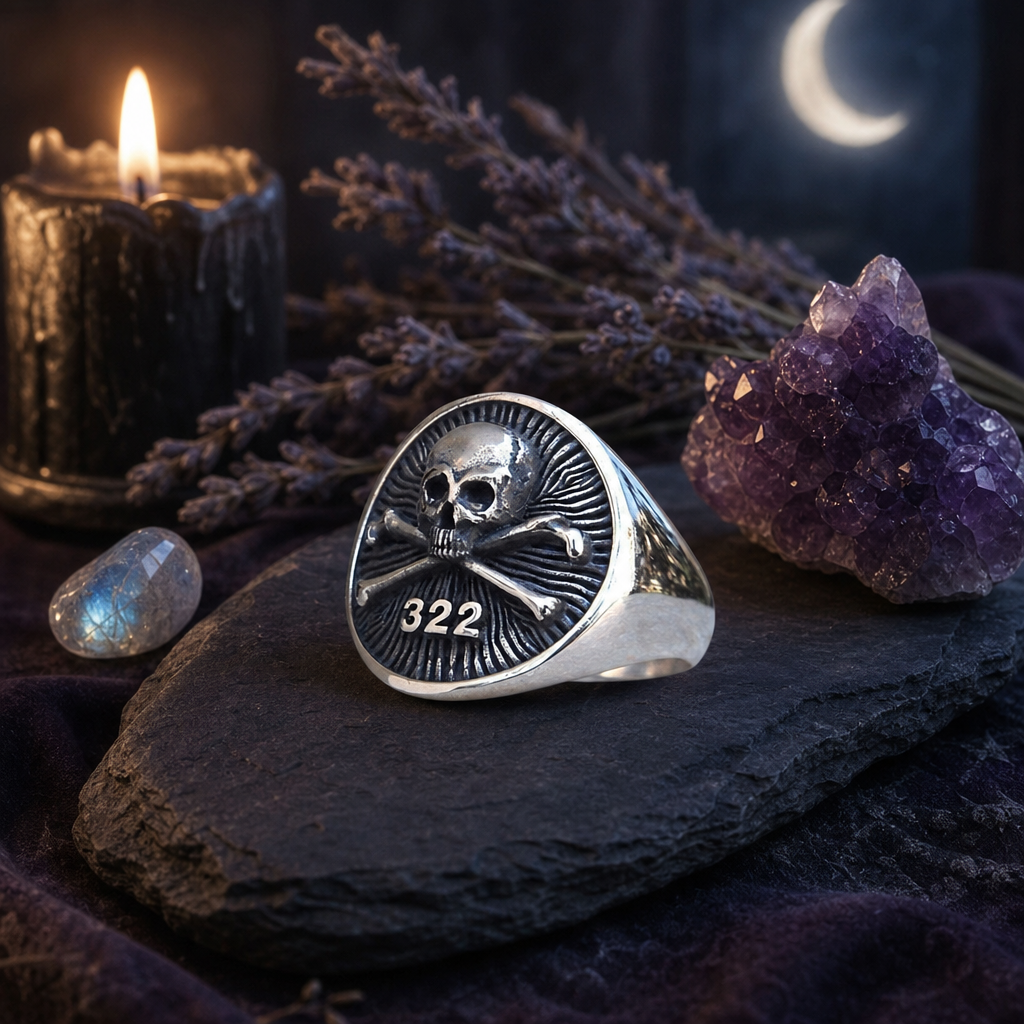 Crossbones 322 Skull Ring