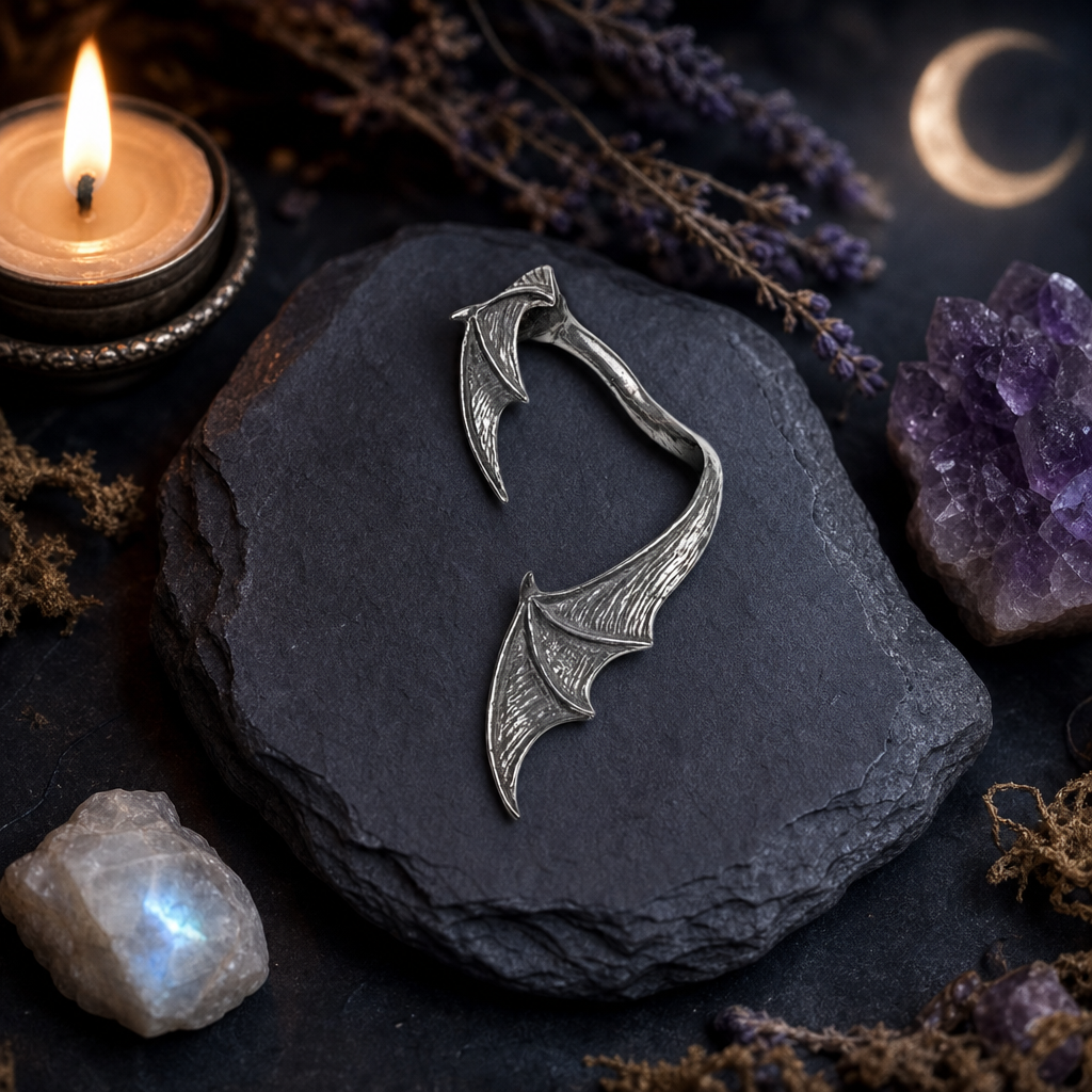 A Night With Goethe Earwrap Bat Wing Ear Wrap