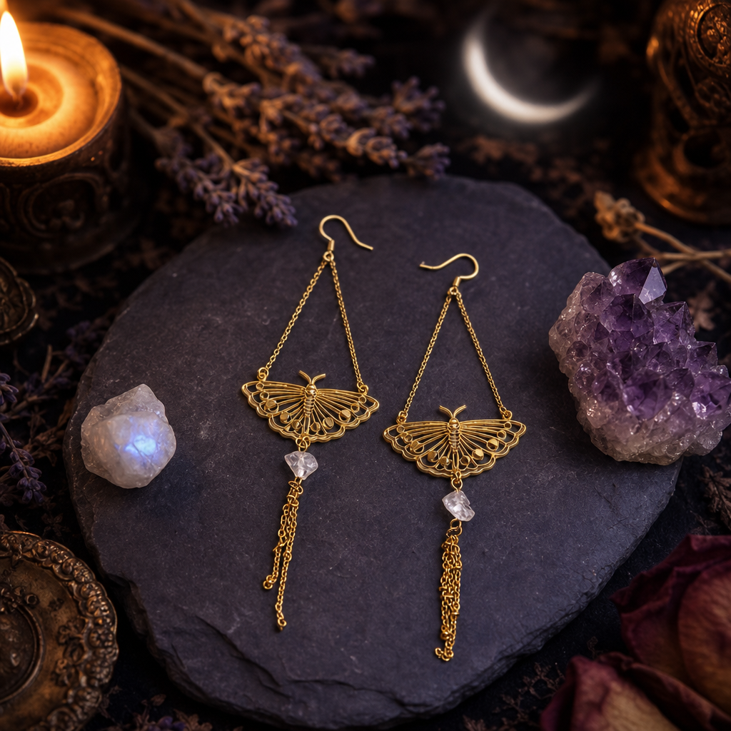 Assorted Moth & Butterfly Dangle Earrings