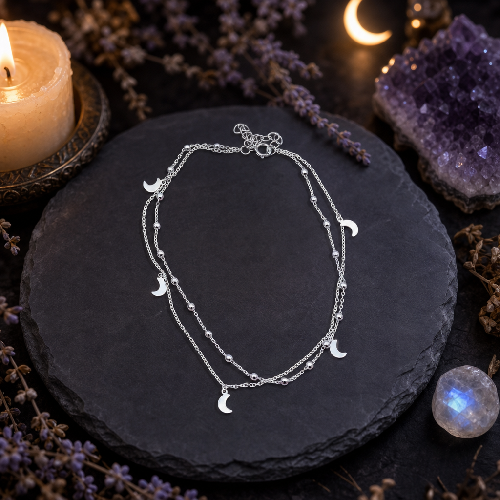 Crescent Moon Anklet