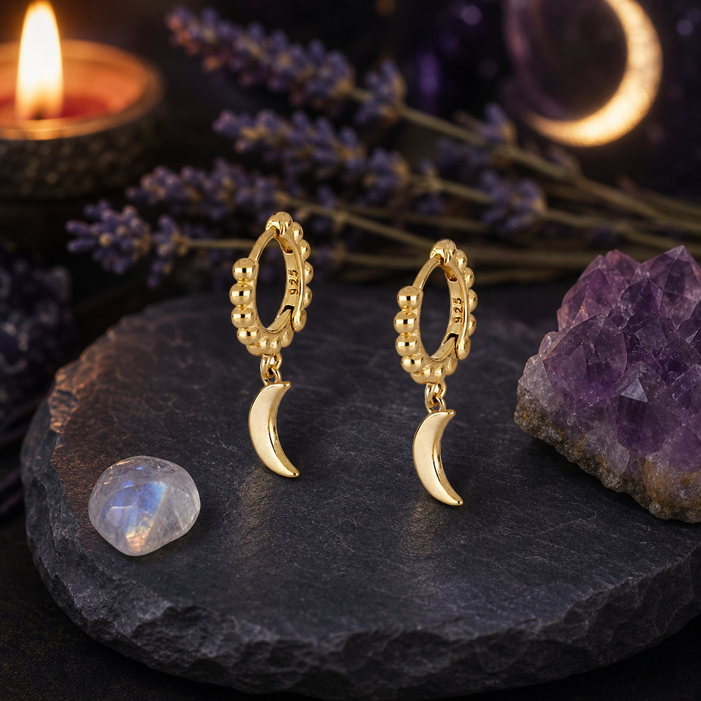 Beaded Moon Huggies