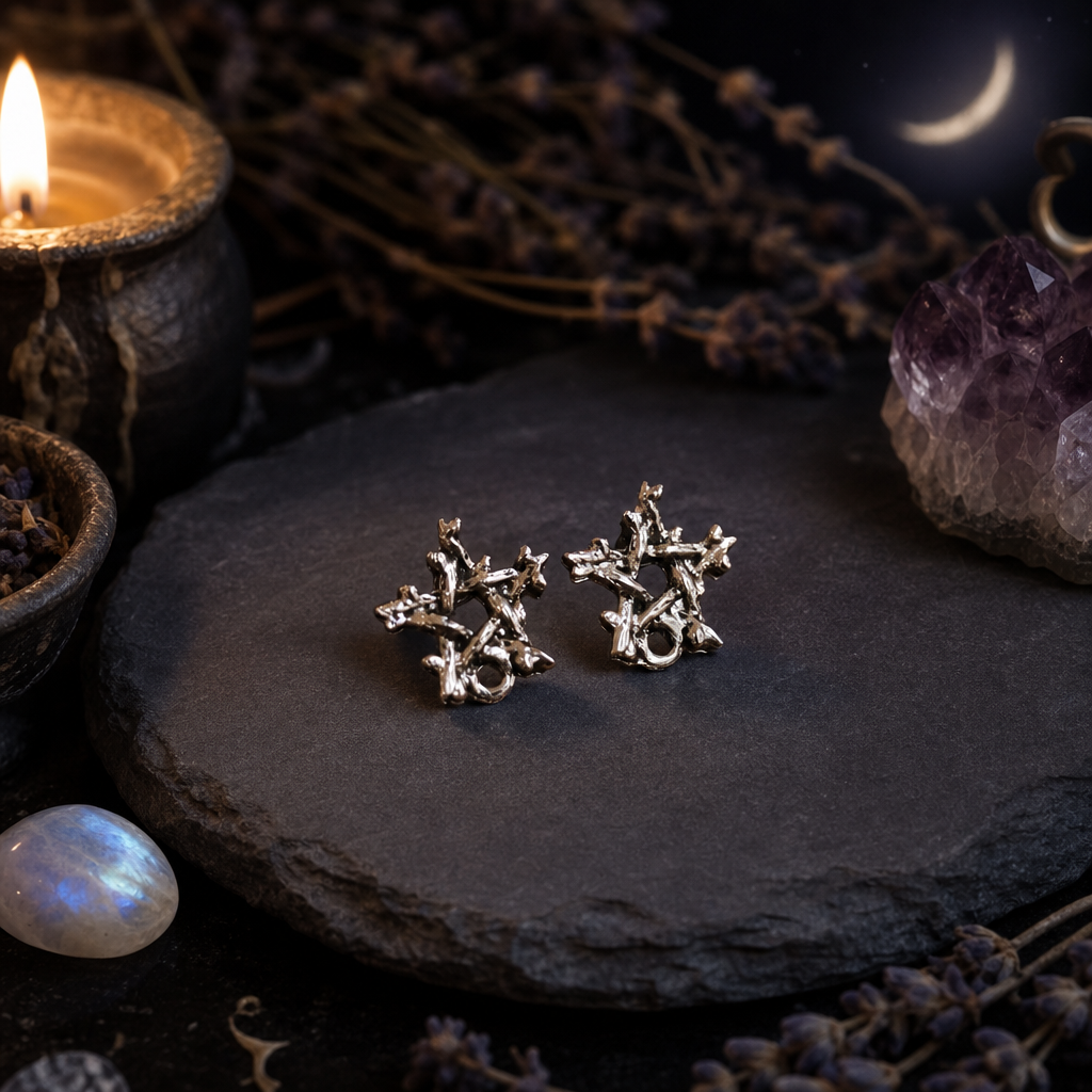 Craft Your Own Thorn Pentagram Blank Studs