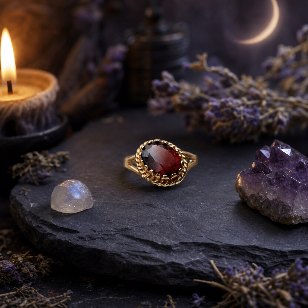 Primrose Garnet Ring