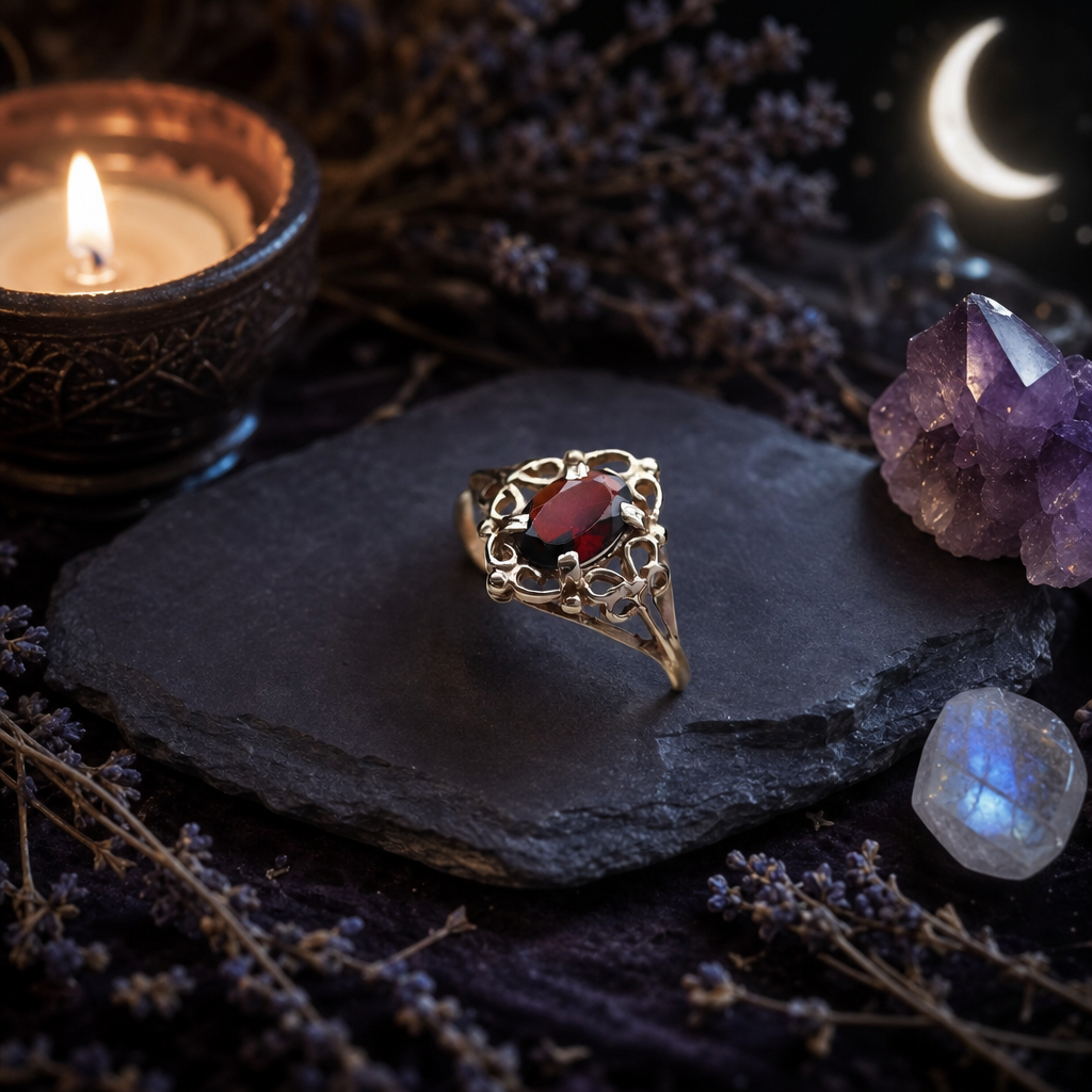 Liliane Garnet Ring