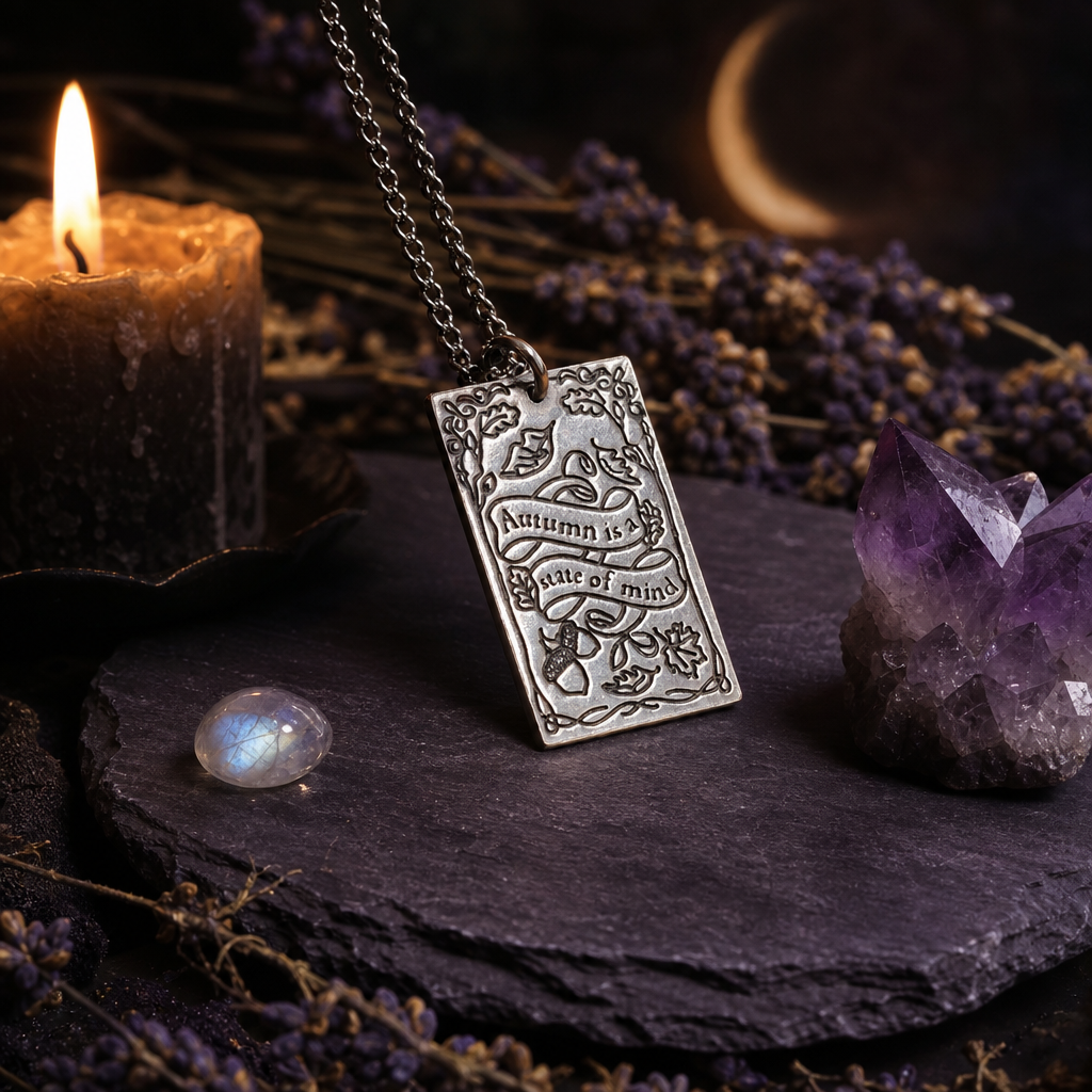 Autumn Is A State Of Mind Tarot Necklace