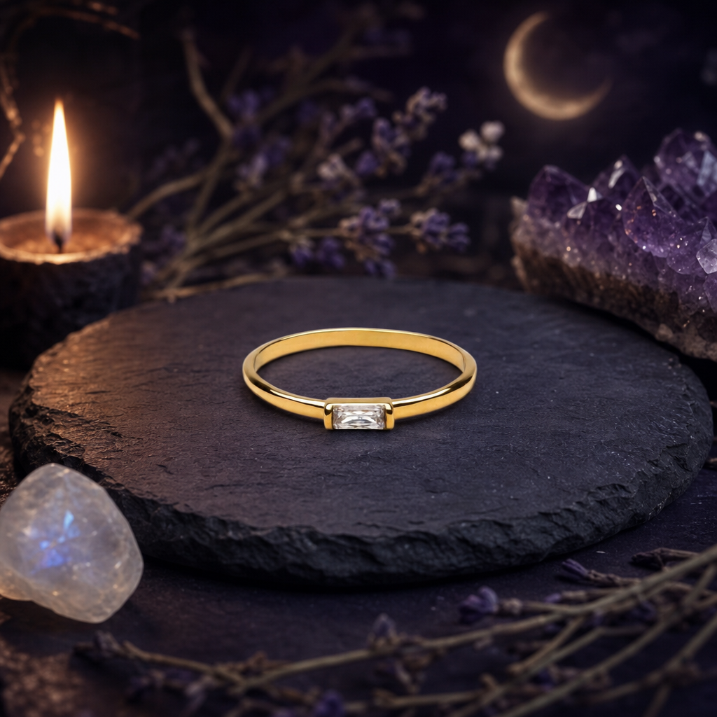 Dainty Crystal Ring