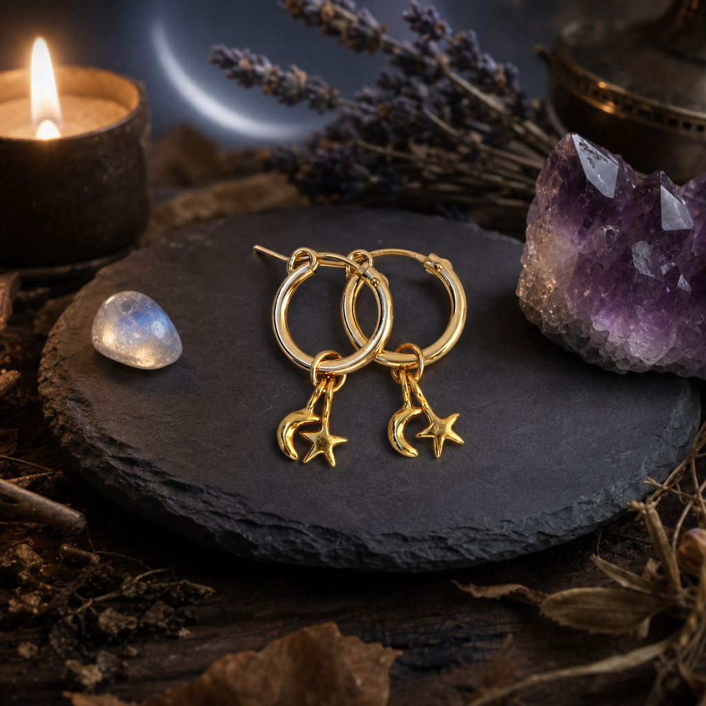 Moon and Stars Hoops