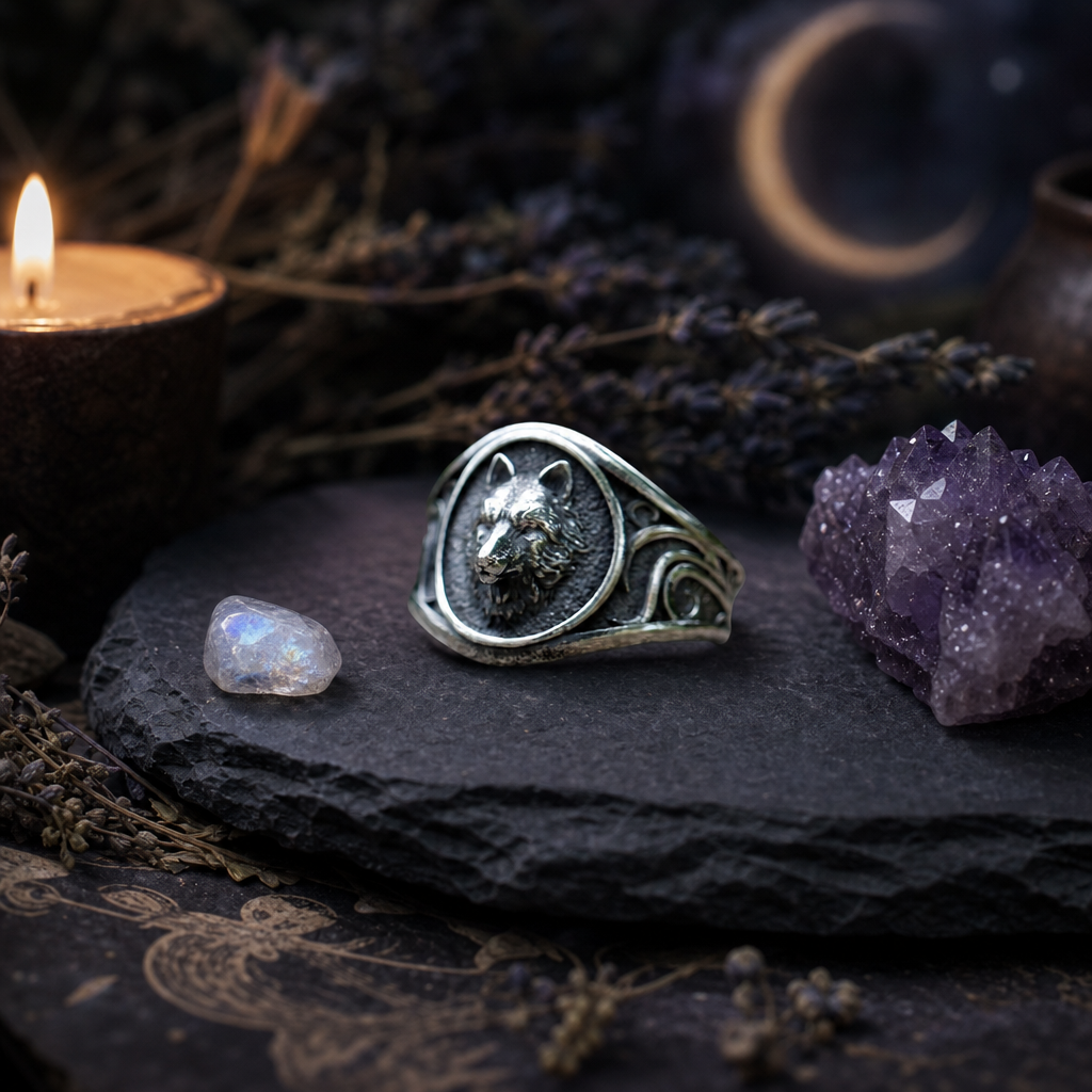 Vintage Wolf Ring