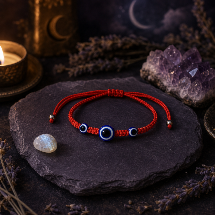 Red Thread Evil Eye Anklet