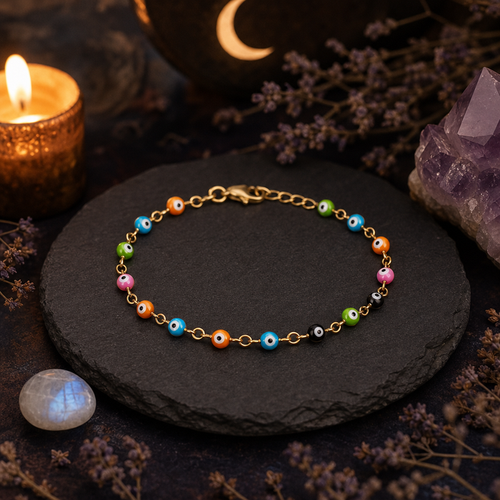 Evil Eye Multicolor Anklet