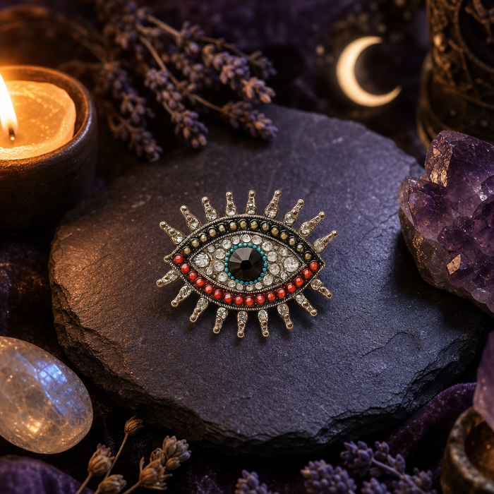 Greek Evil Eye Pin