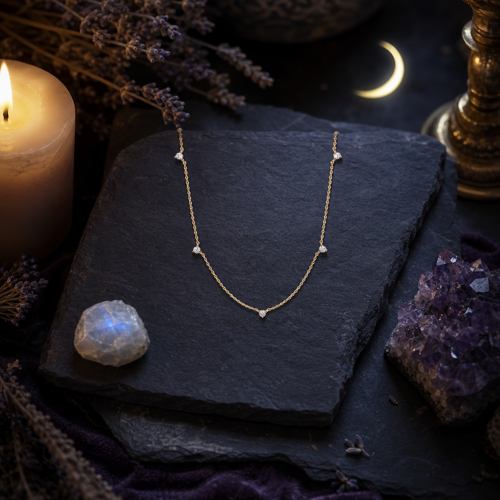 Starlet Station Necklace