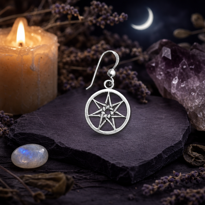 Silver Fairy Star Earrings
