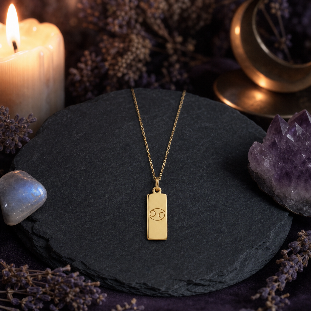 Cancer Zodiac Pendant Necklace