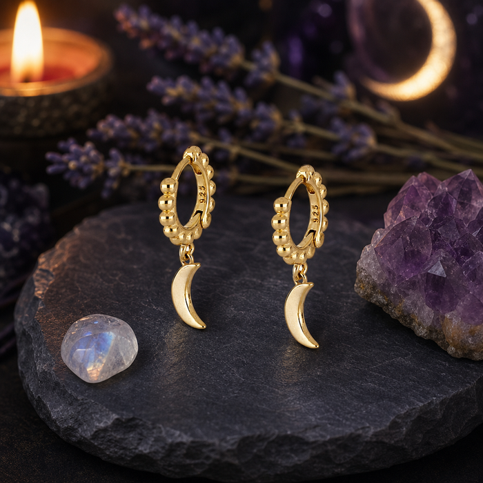 Beaded Moon Huggies
