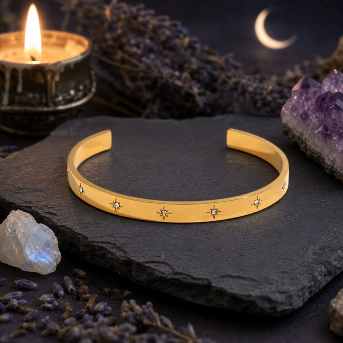 Star CZ Cuff Bracelet