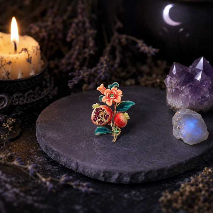 Pomegranate Flower Brooch