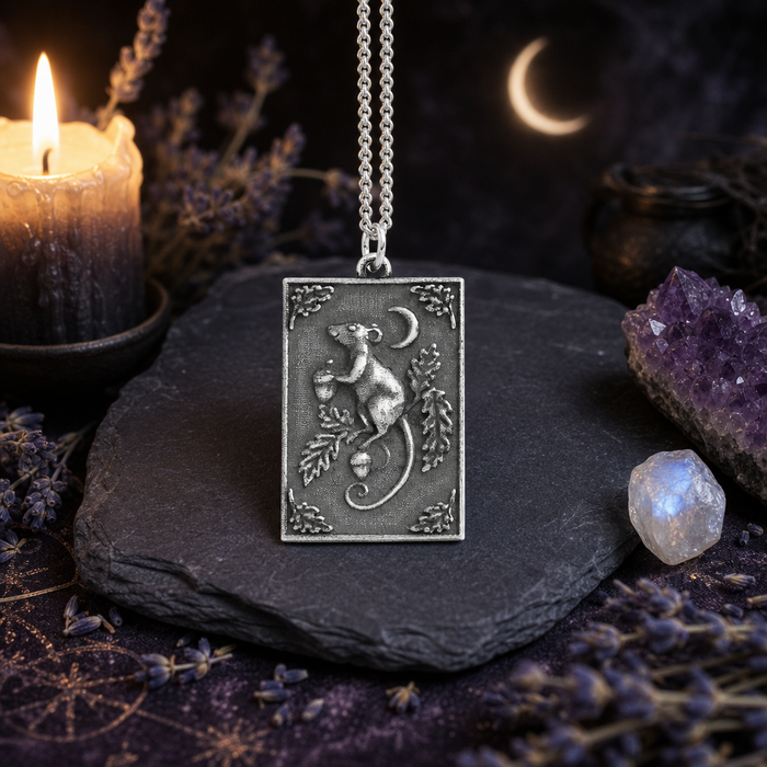The Acorn Messenger Tarot Necklace