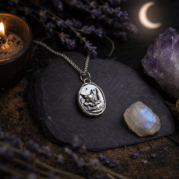 Enchanted Feline Familiar Cat Necklace