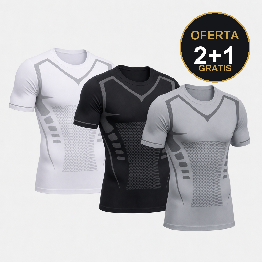 TORO — Camiseta de Compresión Manga Corta para Hombre